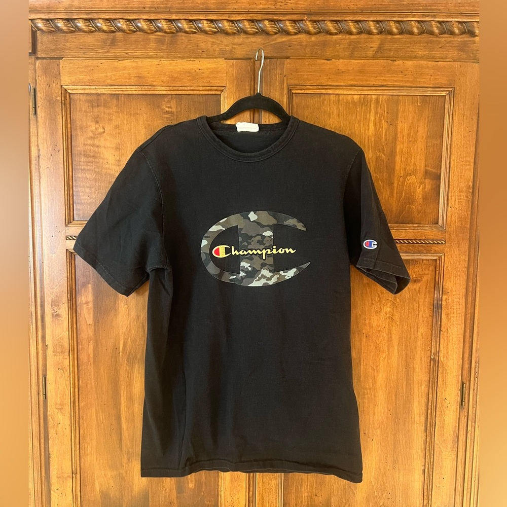 Champion Heritage Camo C Shirt Retro | Black |  Size L | Like New
